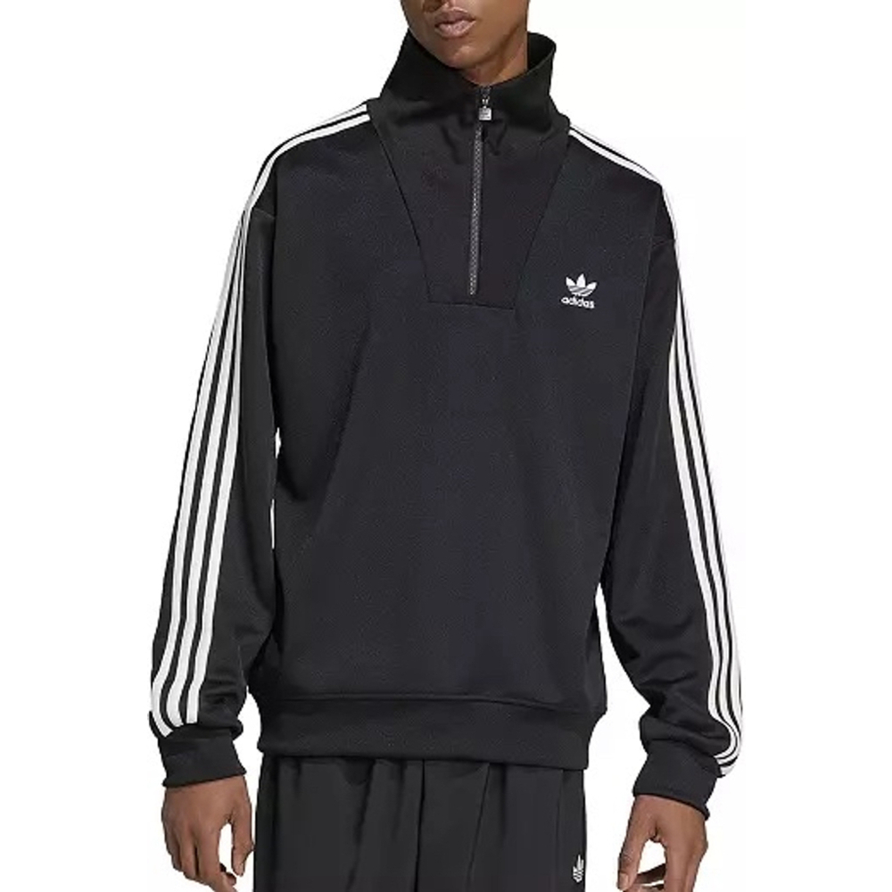 Men's Adidas Funnelneck Track jacket Size L Black